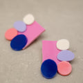 Células color Rosa, Azul, Lila, Coral y  Blanco